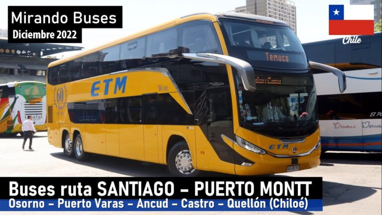 Gu&iacute;a de Valoraci&oacute;n de Pasajes Santiago a Puerto Montt