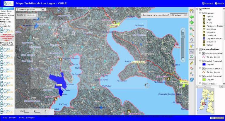 Mapa Turístico de la Región de los Lagos: Descubre sus Maravillas