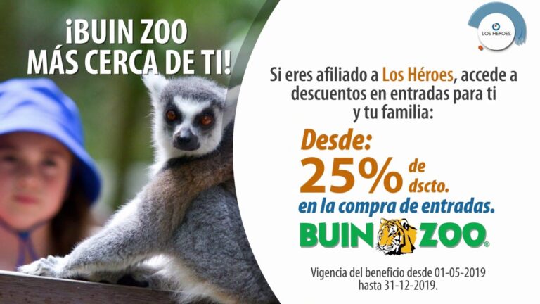 Aprovecha tu Cupon Descuento en Buin Zoo
