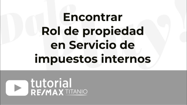 Guía para Inscribir una Propiedad en el SII