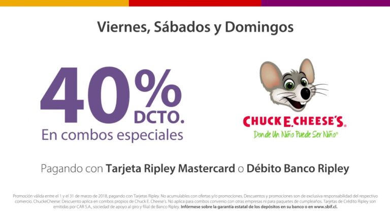 Promociones Imperdibles de Chuck E. Cheese en Chile
